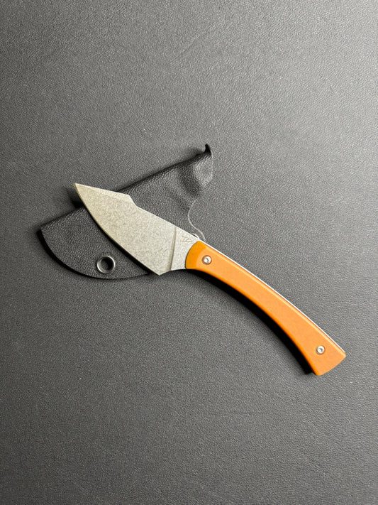 Apprentice V2 Machine Ground - Caramel Paper Micarta
