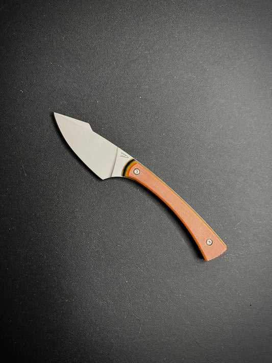 Apprentice V2 Machine Ground - Vintage Single Line linen micarta